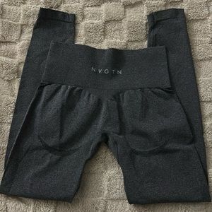 Grey curve seamless leggings